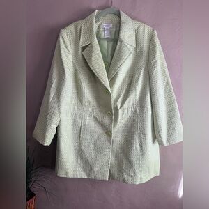 Worthington Light Green Trench Coat